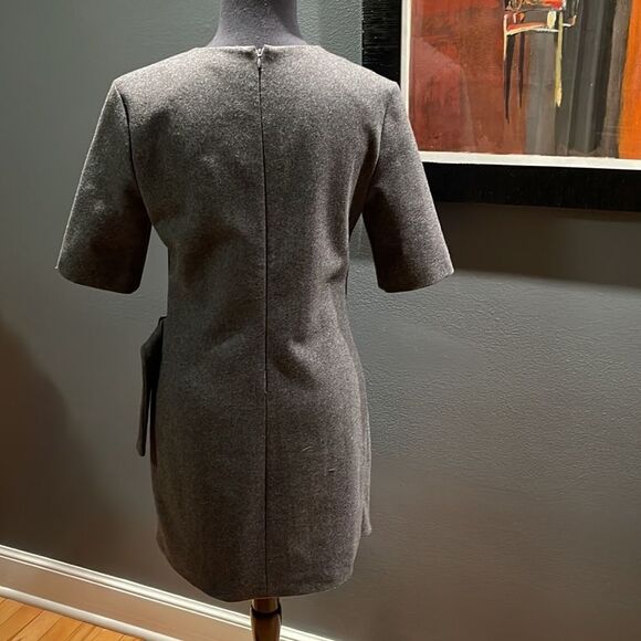 Kate Spade Saturday steel heather Buckle Over short sleeve midi dress NWT Size 4 - Picture 6 of 7